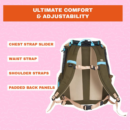 Convertible Cat Carrier Backpack with Ventilated Mesh