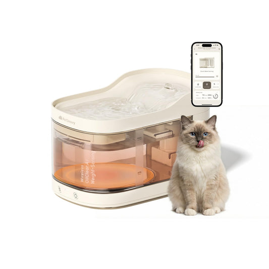 PetSnowy OilClear A.I Series Wireless Weight-Sensing Pet Fountain