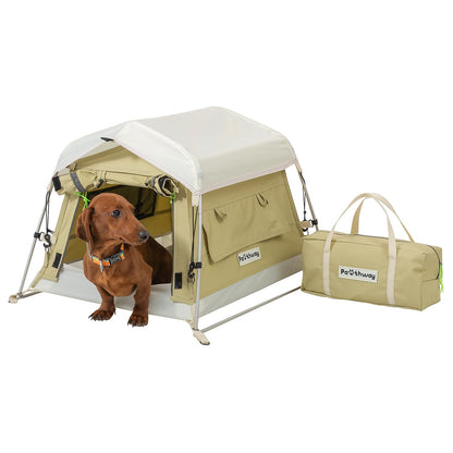 Portable Weatherproof Dog Tent with Camping Mat
