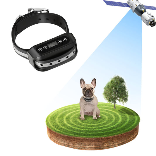 GPS Wireless Dog Fence System with Rechargeable Collar