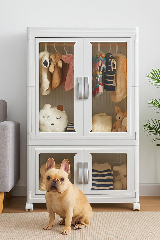2-Tier Pet Clothing Storage Cabinet