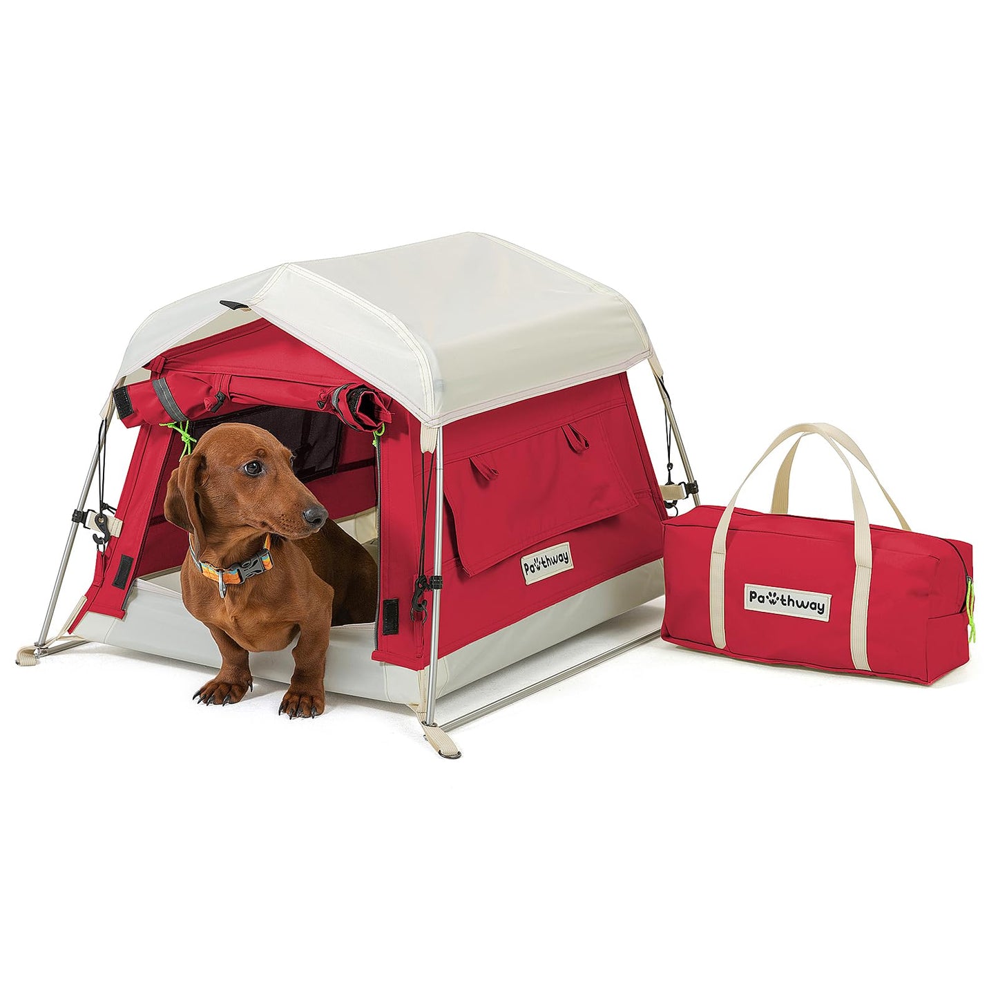 Portable Weatherproof Dog Tent with Camping Mat