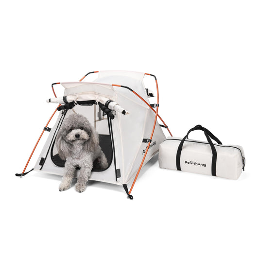 Portable Waterproof Dog Tent with Mesh Door