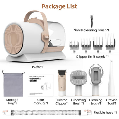 All-in-One Pet Grooming Vacuum Kit