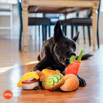 Food-Themed Plush Squeaky Dog Toys