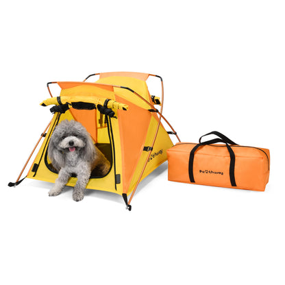 Portable Waterproof Dog Tent with Mesh Door