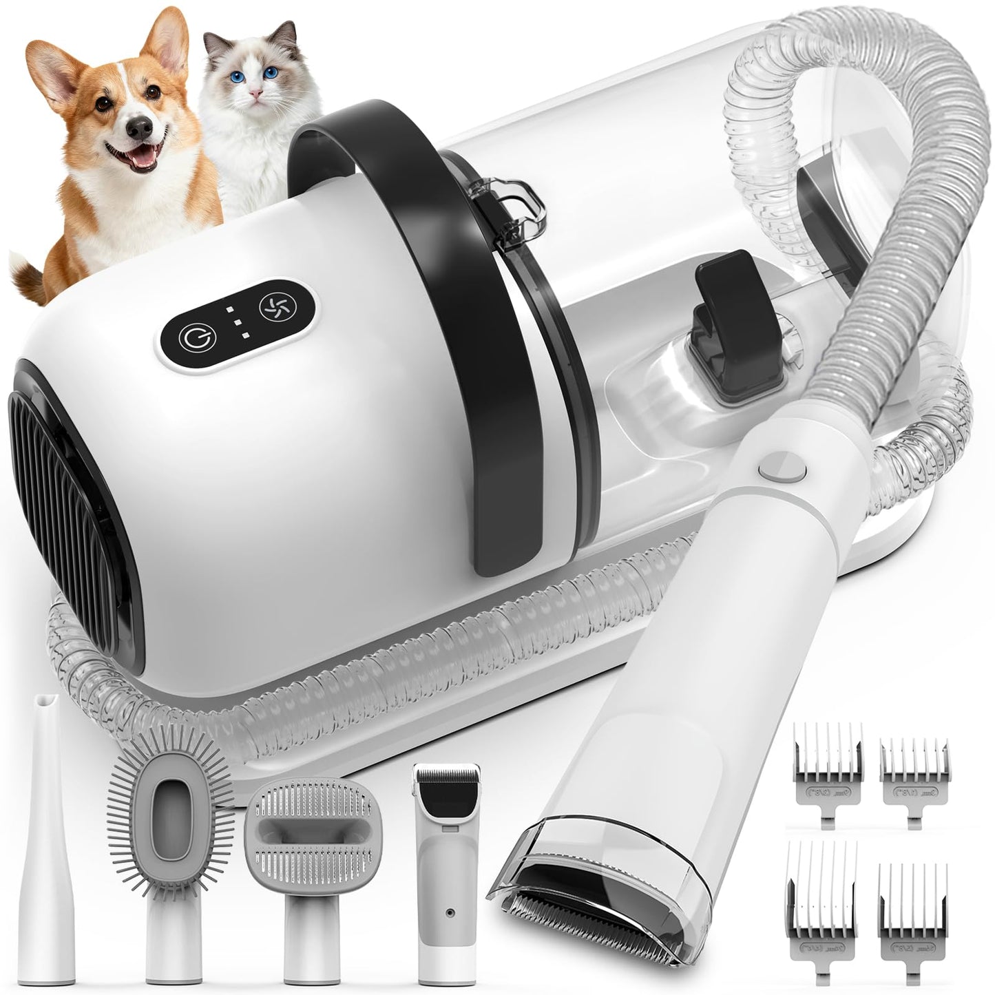 All-in-One Pet Grooming Vacuum Kit