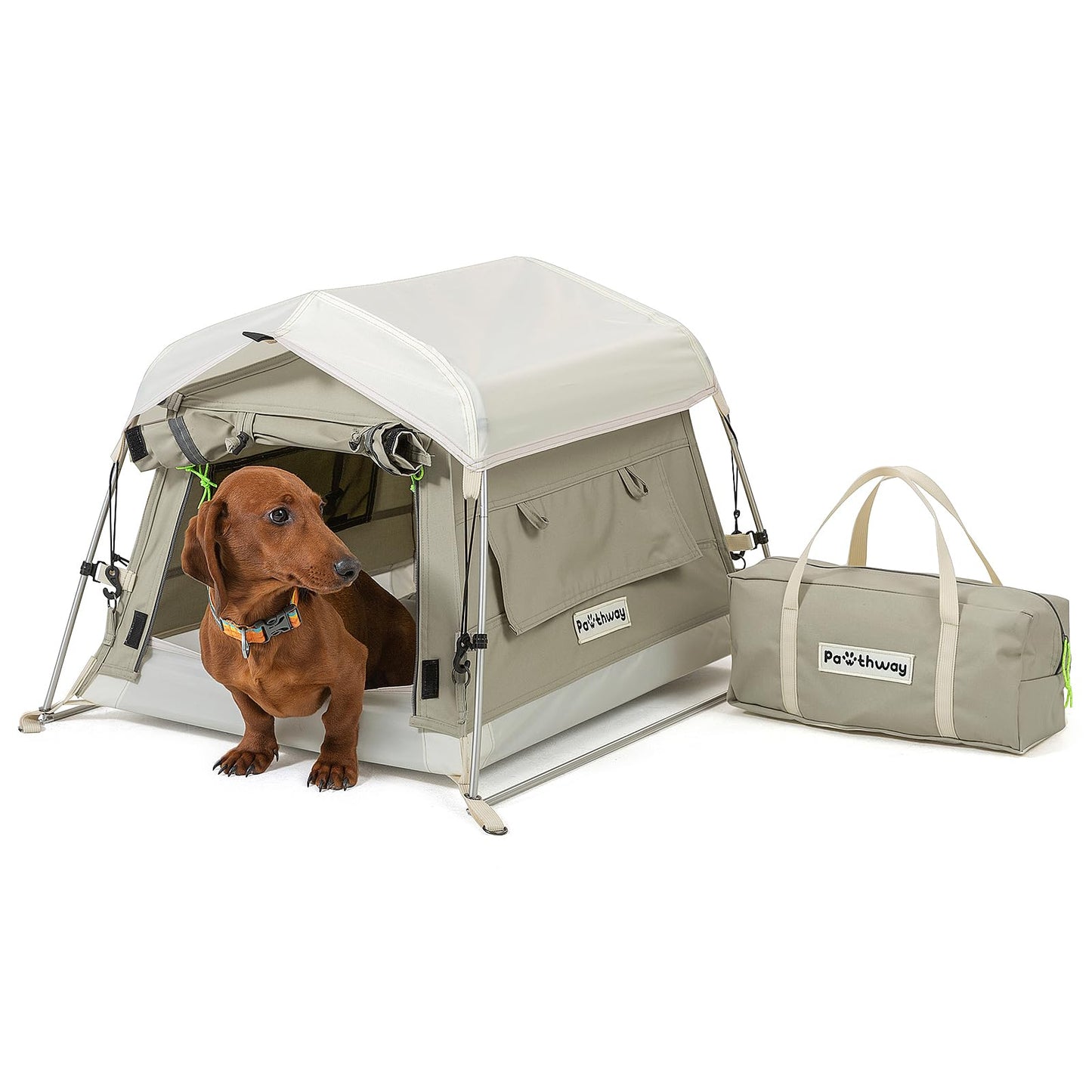 Portable Weatherproof Dog Tent with Camping Mat