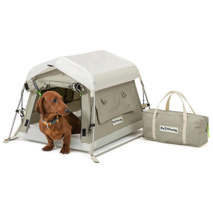 Portable Weatherproof Dog Tent with Camping Mat