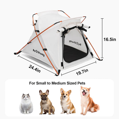 Portable Waterproof Dog Tent with Mesh Door