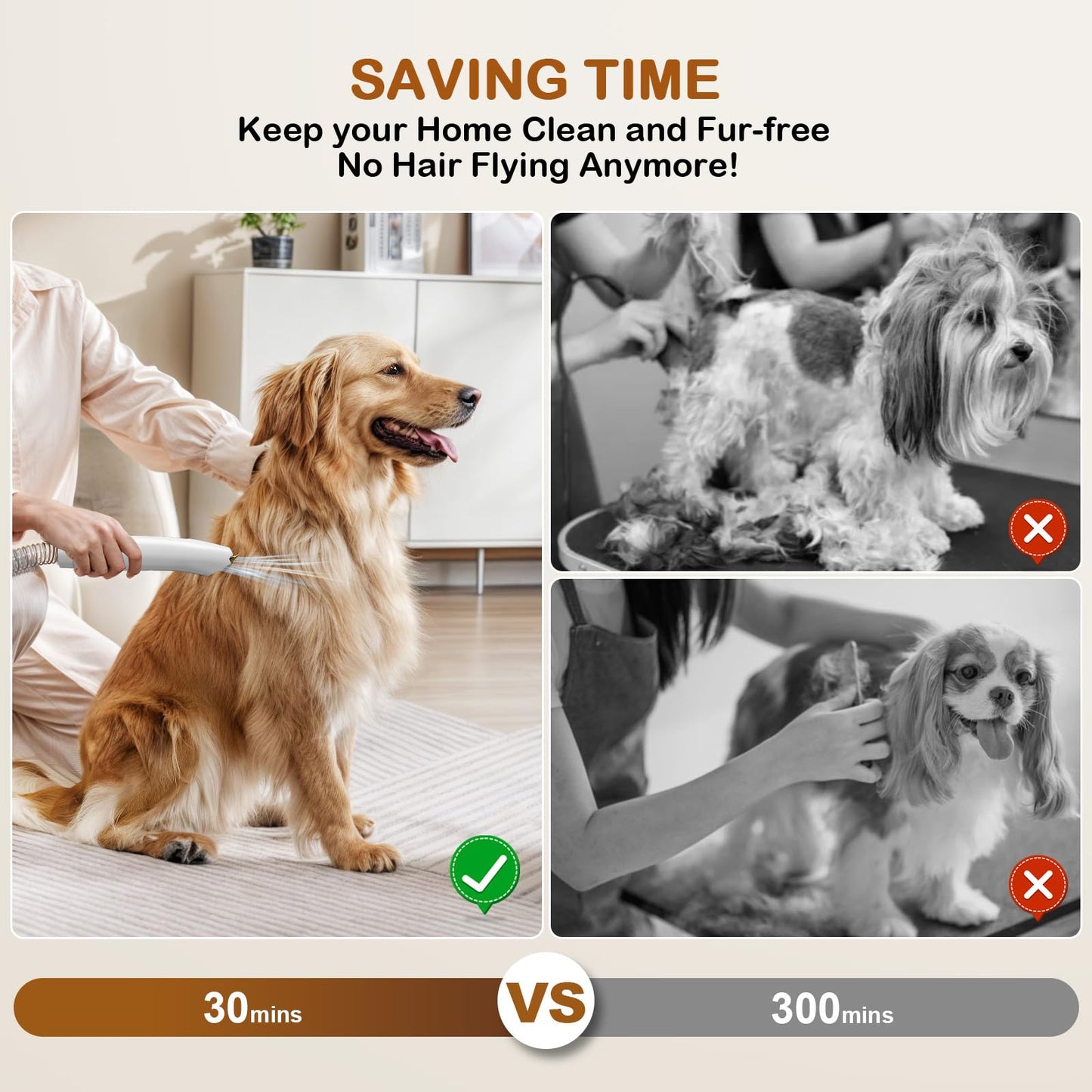 Dog Grooming Vacuum，dog Brush Vacuum