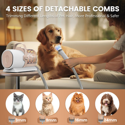 All-in-One Pet Grooming Vacuum Kit