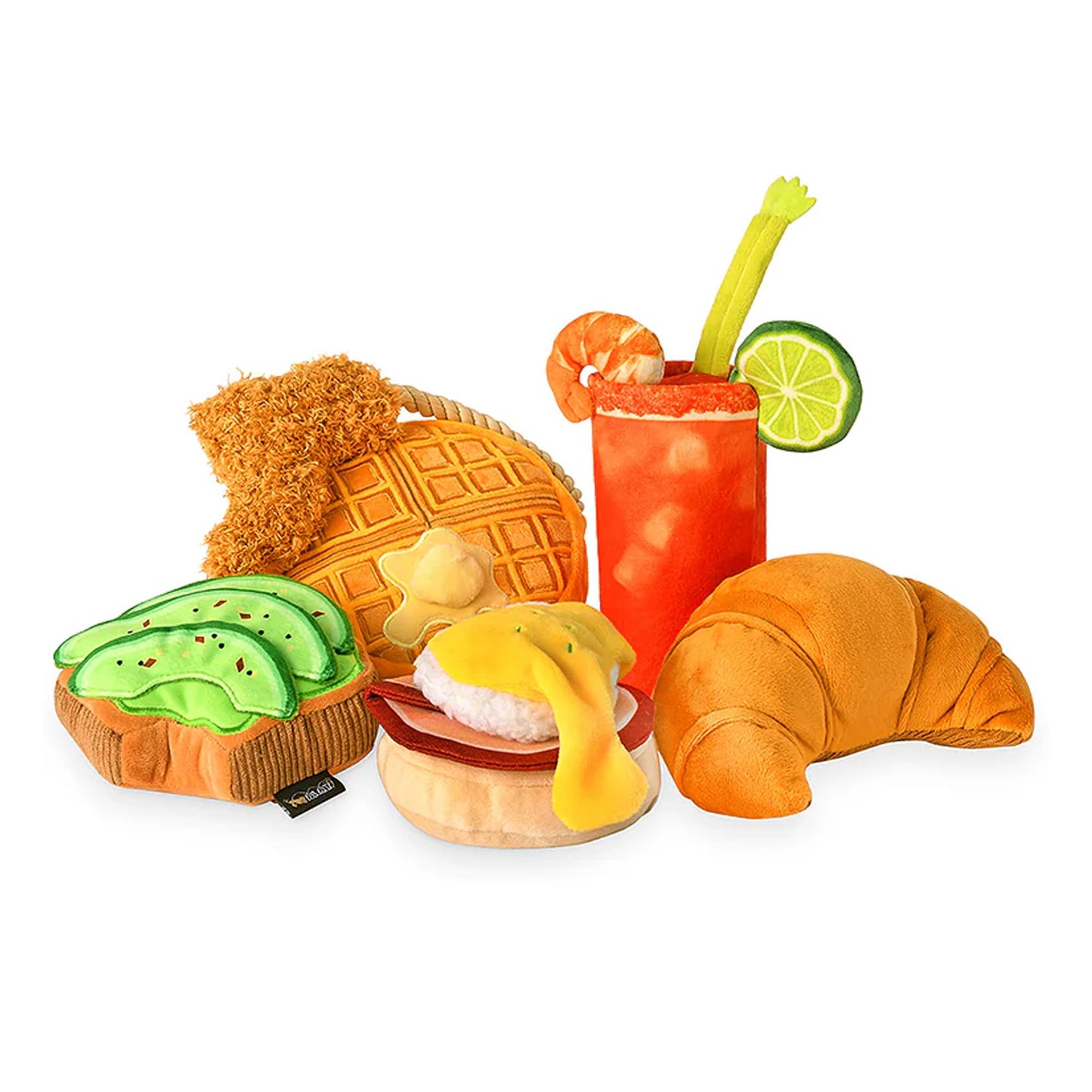 Food-Themed Plush Squeaky Dog Toys