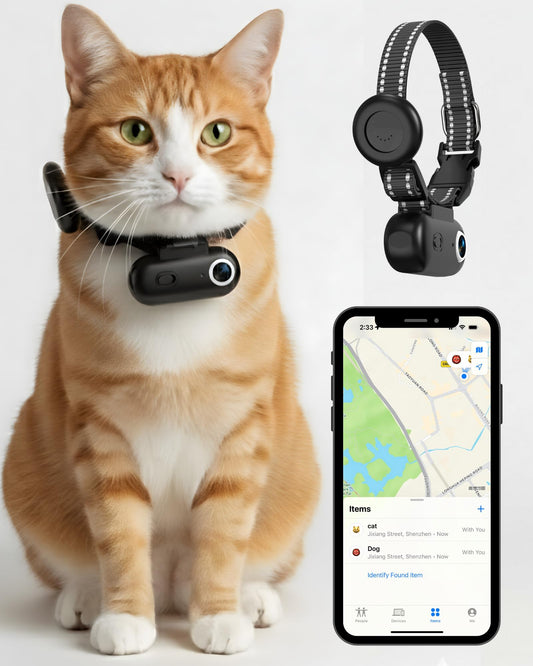 HD Pet Camera Collar with Rechargeable Mini Camera