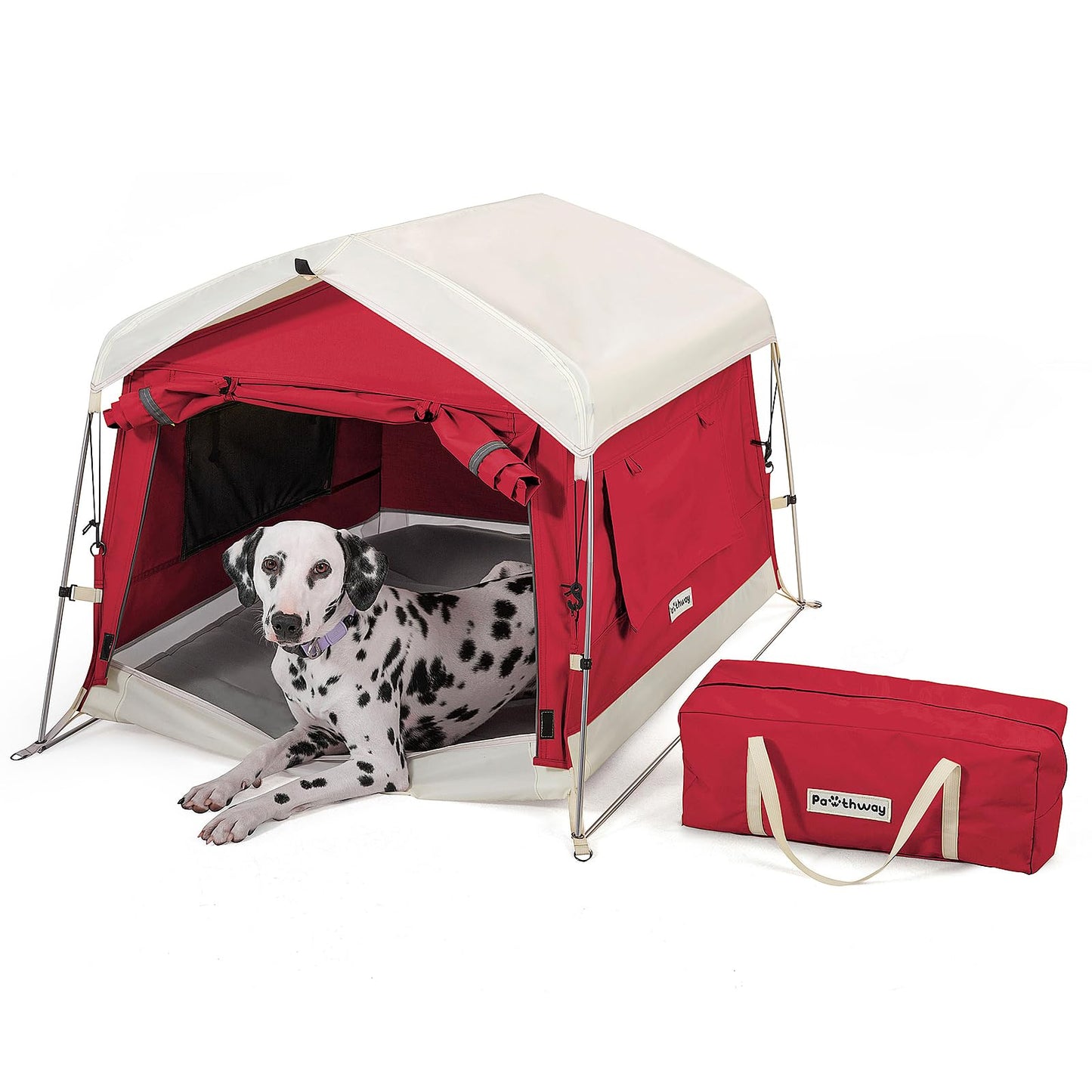 Portable Weatherproof Dog Tent with Camping Mat