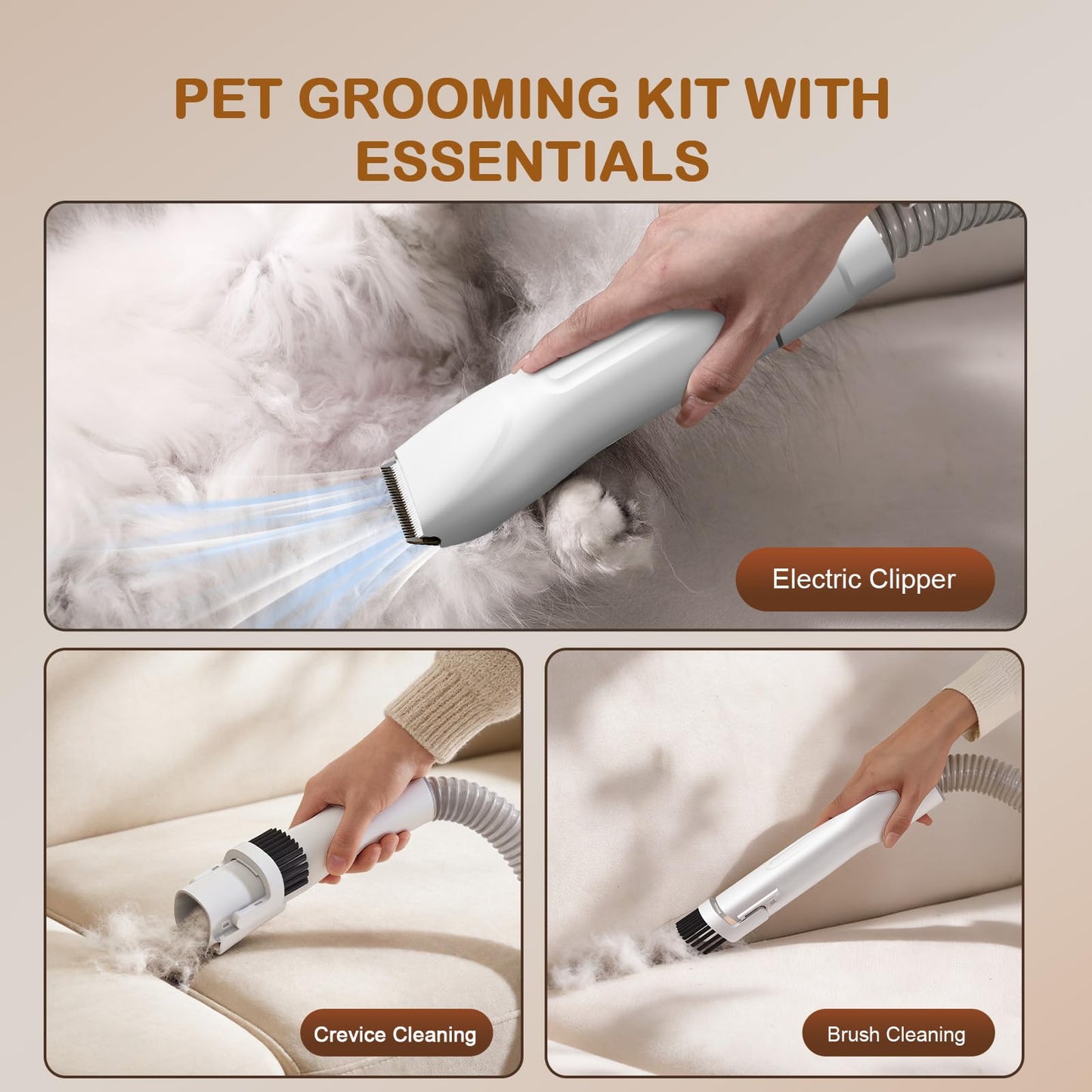Dog Grooming Vacuum，dog Brush Vacuum