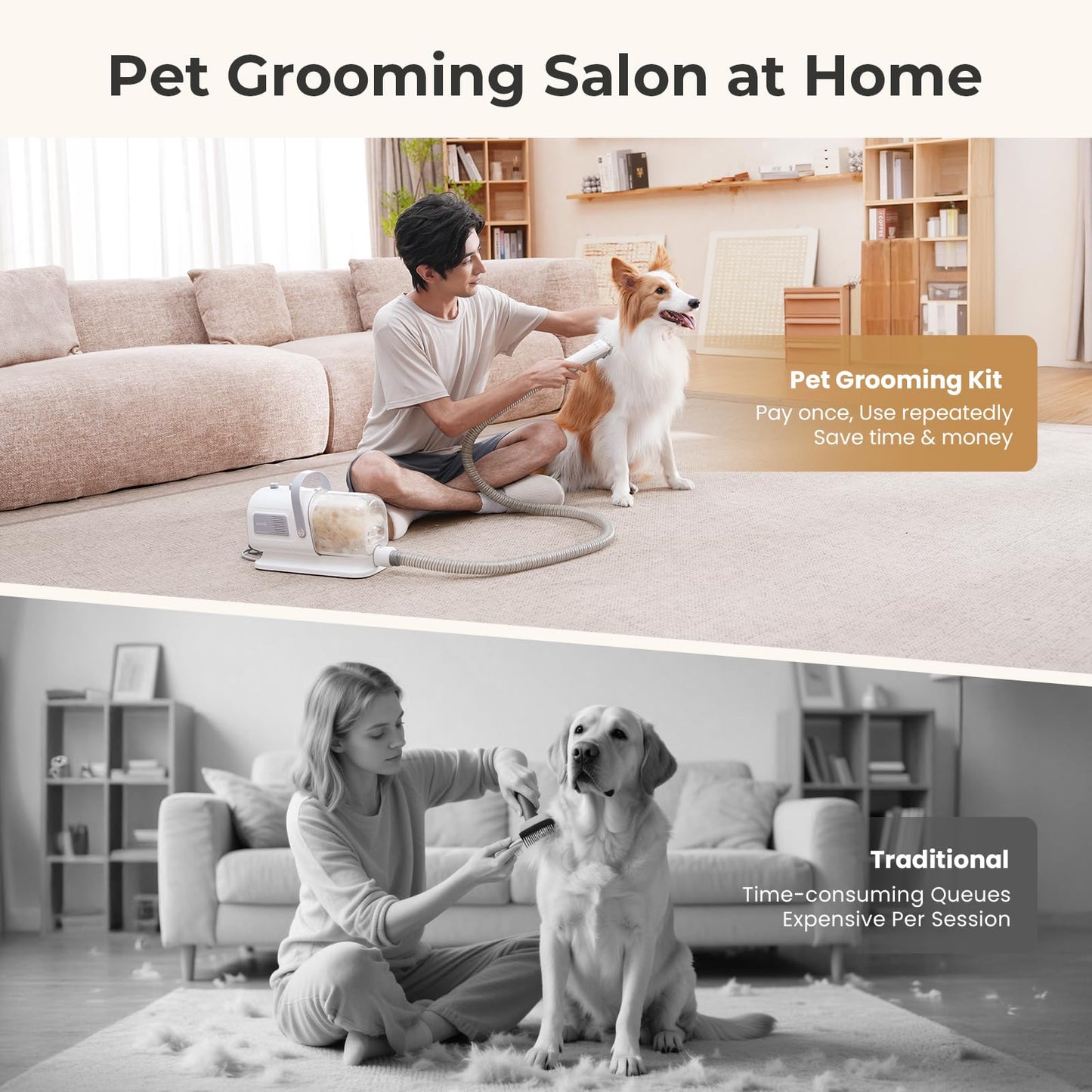 7-in-1 Pet Grooming Vacuum & Dryer Kit