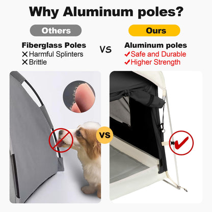 Portable Weatherproof Dog Tent with Camping Mat