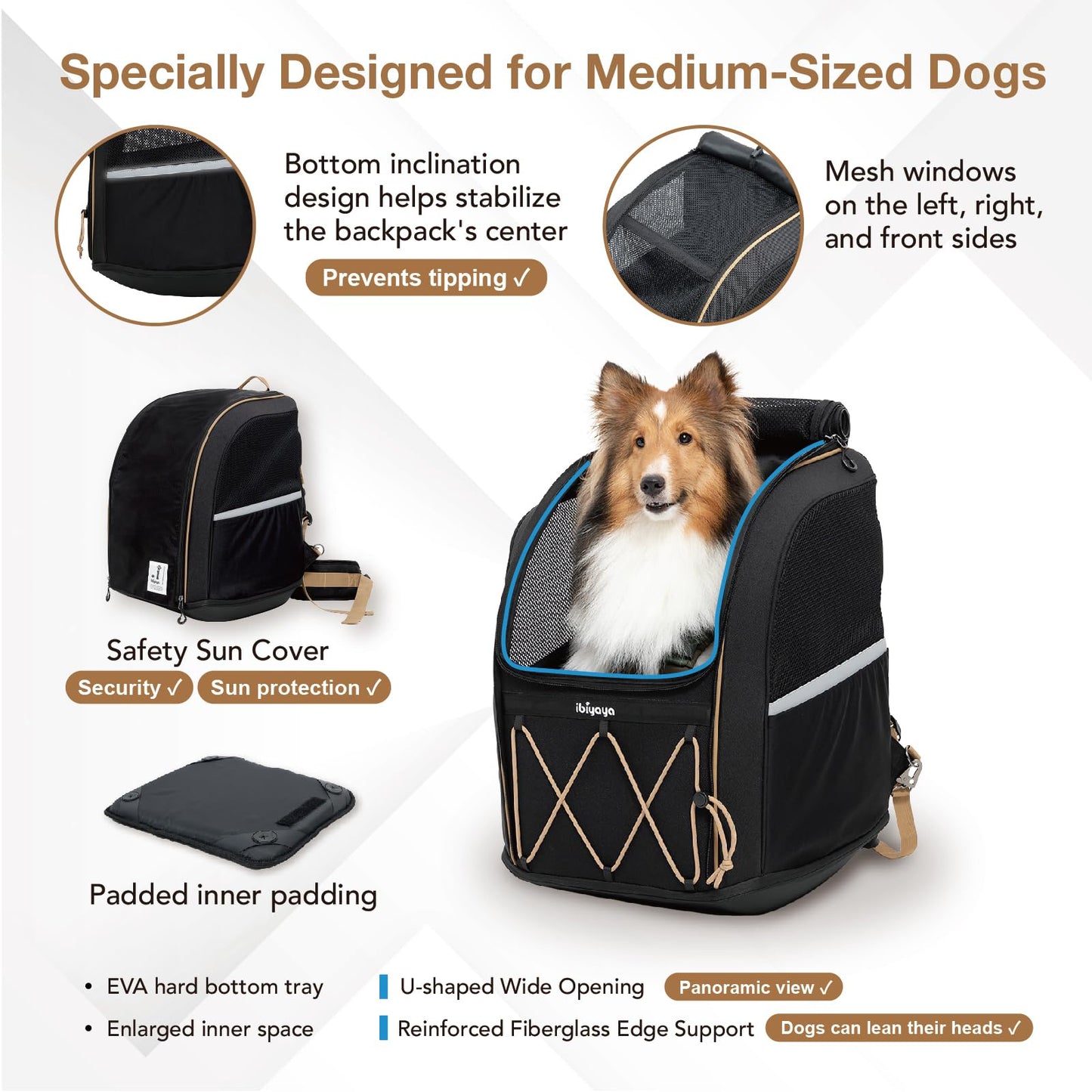 3-in-1 Dog Carrier Backpack with Wheels & Car Seat Booster