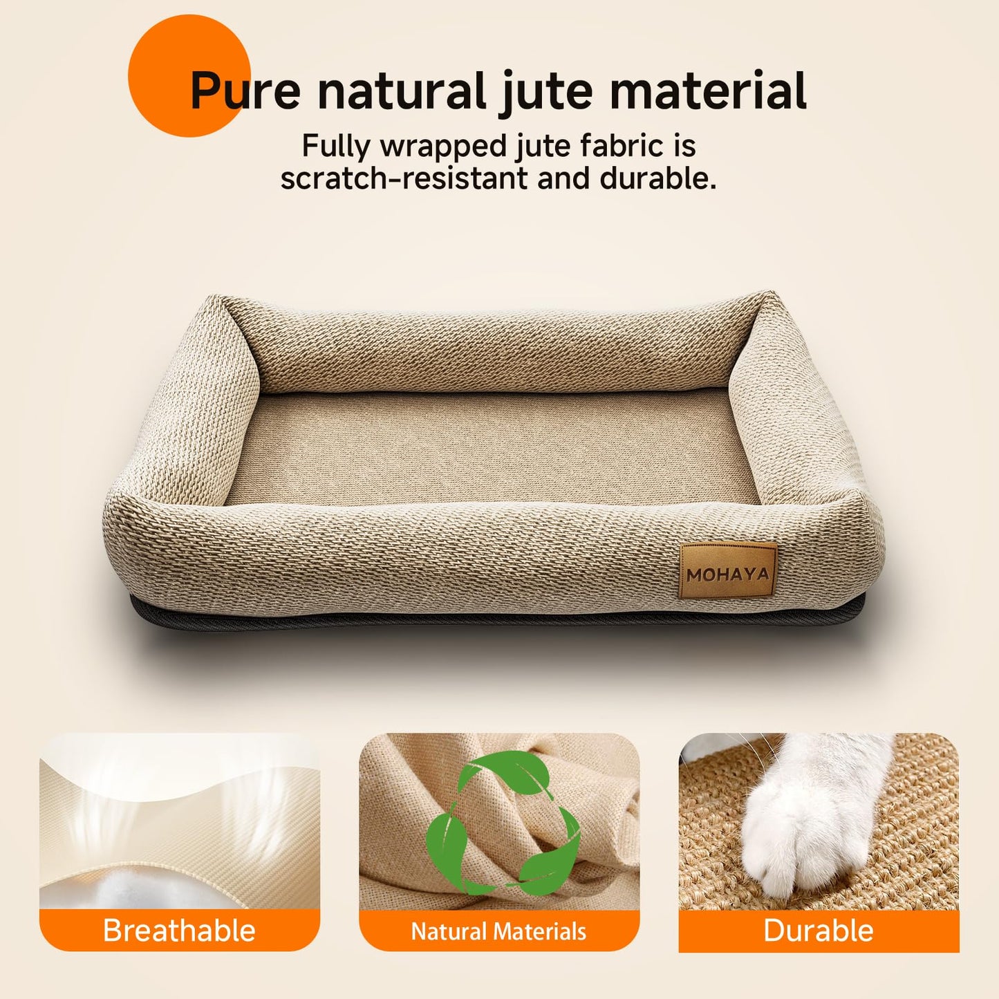 MOHAYA Jute Cat Bed