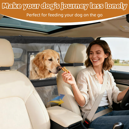 benut Dog Car Barrier with Window & Steel Frame
