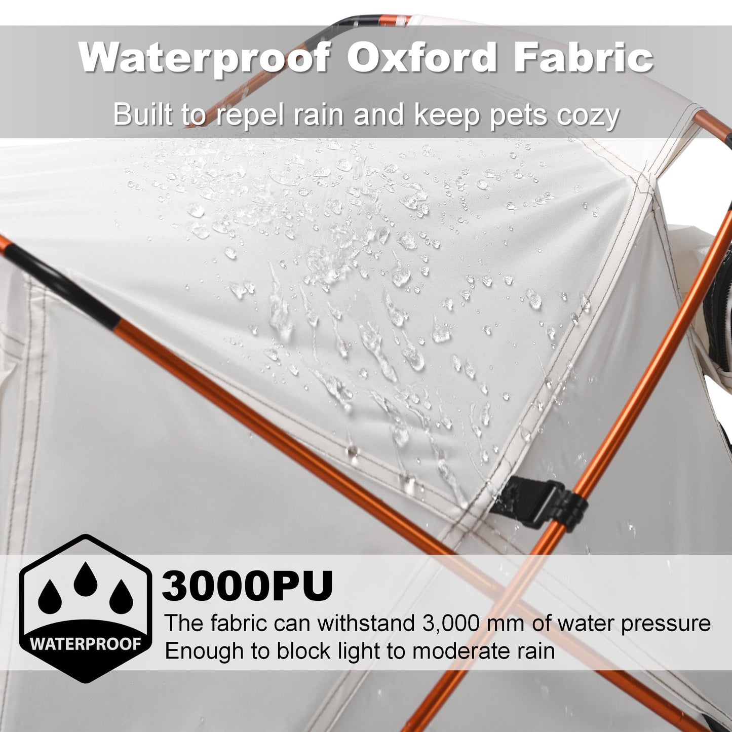 Portable Waterproof Dog Tent with Mesh Door
