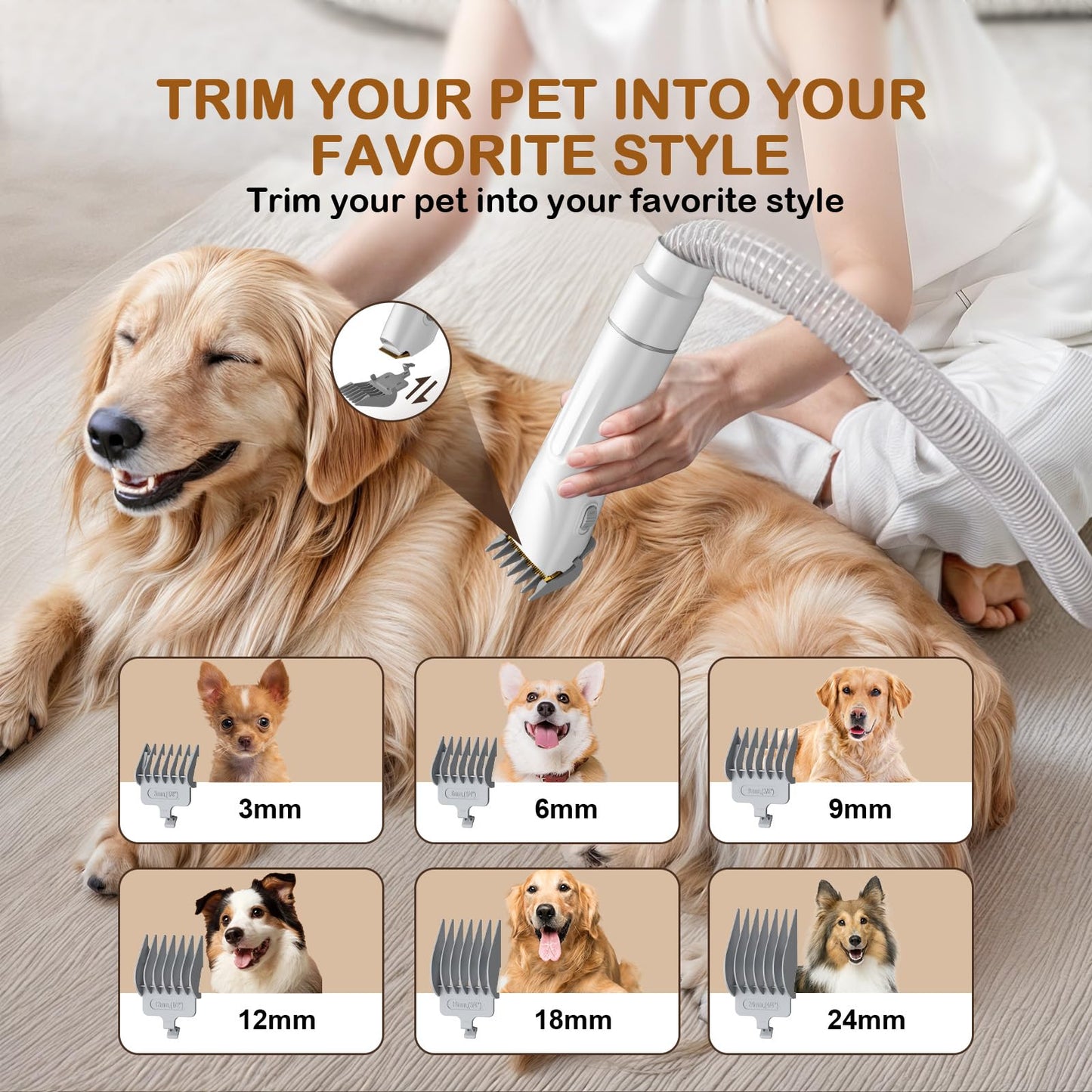 Dog Grooming Vacuum，dog Brush Vacuum