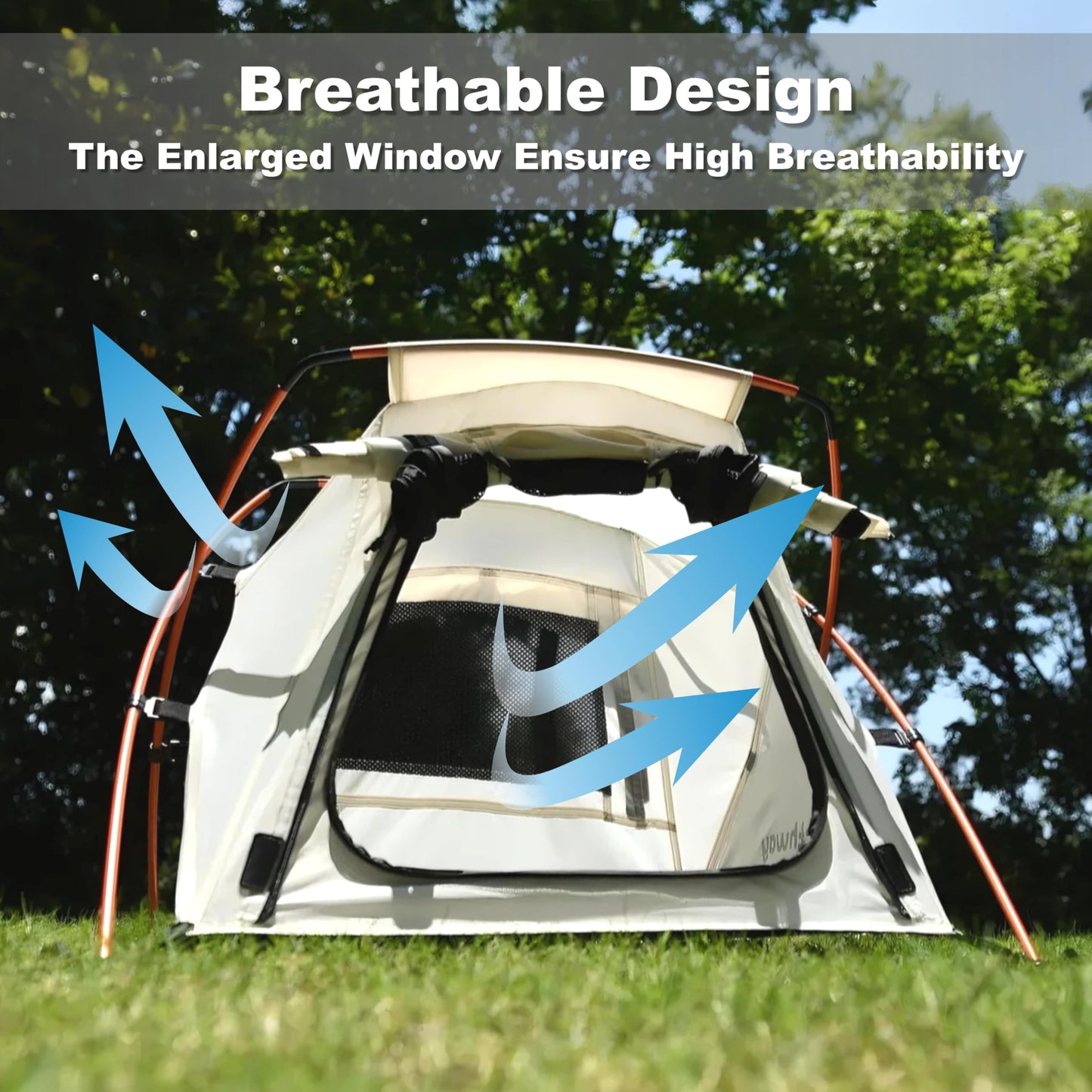 Portable Waterproof Dog Tent with Mesh Door