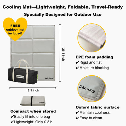 Portable Weatherproof Dog Tent with Camping Mat