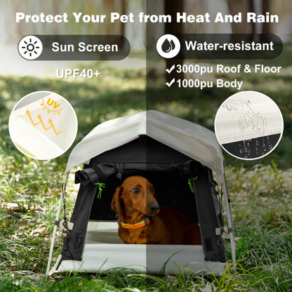 Portable Weatherproof Dog Tent with Camping Mat